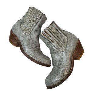 LEON, GTO Gray Destroyer Ankle Cowboy Boots Size 8.5